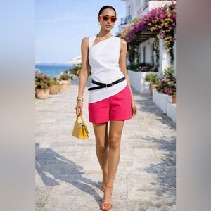 Zara Asymmetrical Ruched Top in Soft White